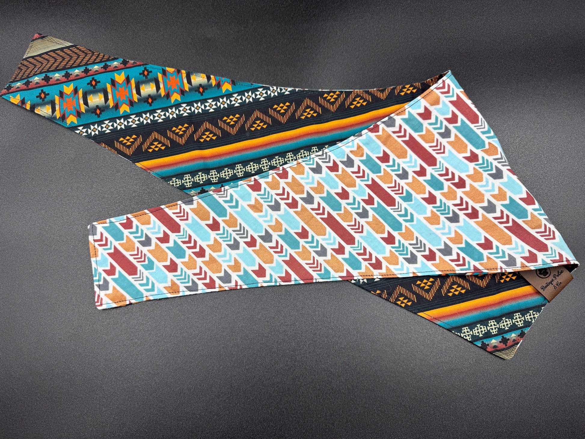 Foulard bleu Très très grand Boutique Poilue & Co.