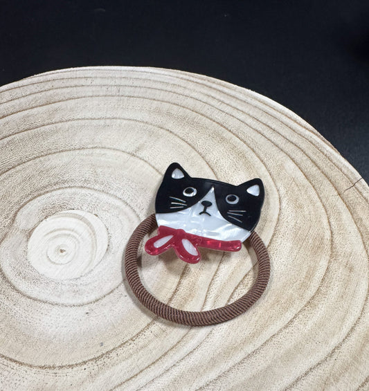 Élastique pour cheveux à motif de chat Boutique Poilue & Co.