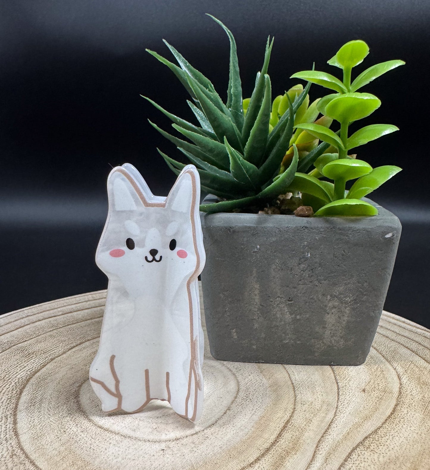 Pince à cheveux à motif de chien Husky Boutique Poilue & Co.