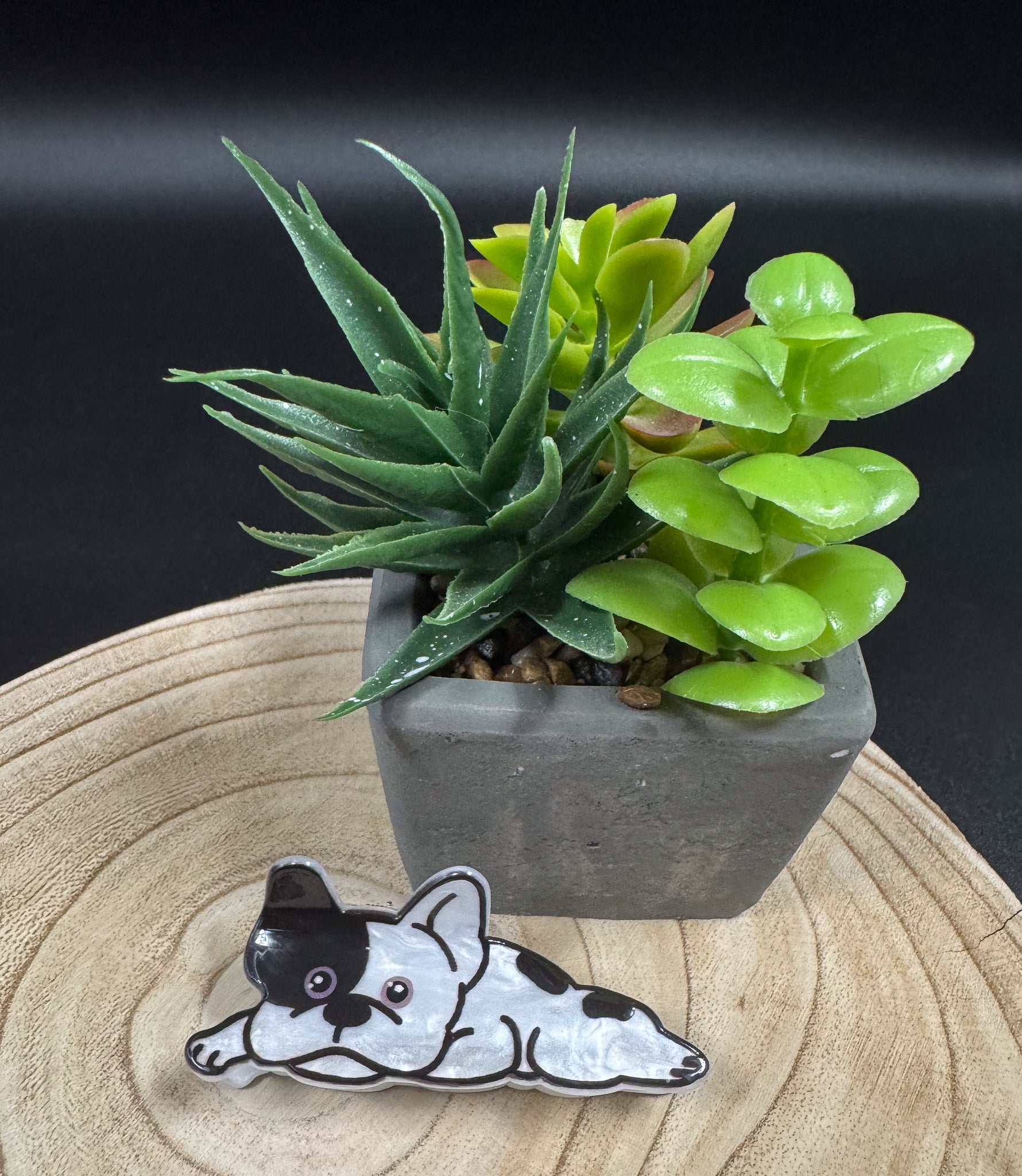 Pince à cheveux à motif de chien Boston Terrier Boutique Poilue & Co.