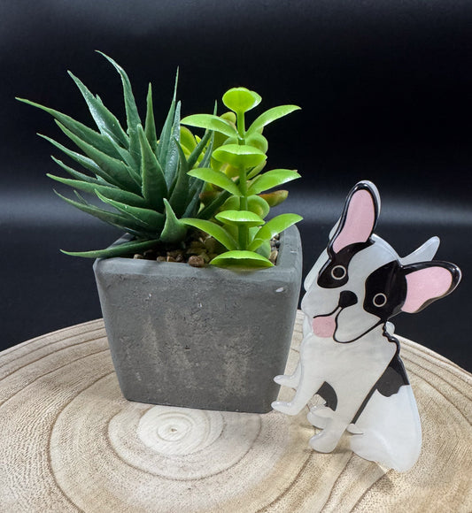 Pince à cheveux à motif de Boston Terrier Boutique Poilue & Co.