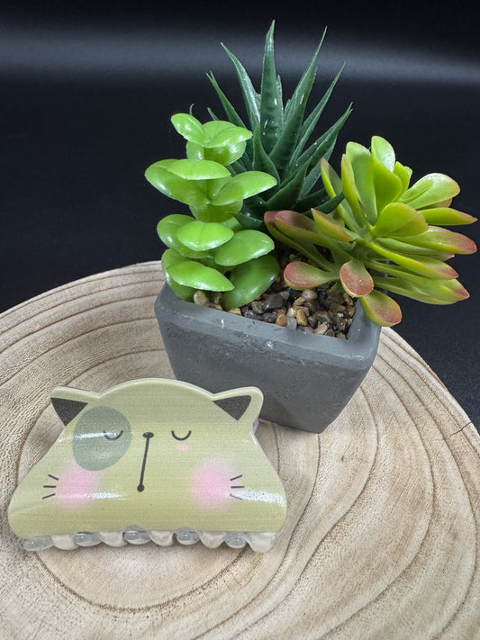 Pince à cheveux à motif de chat Boutique Poilue & Co.