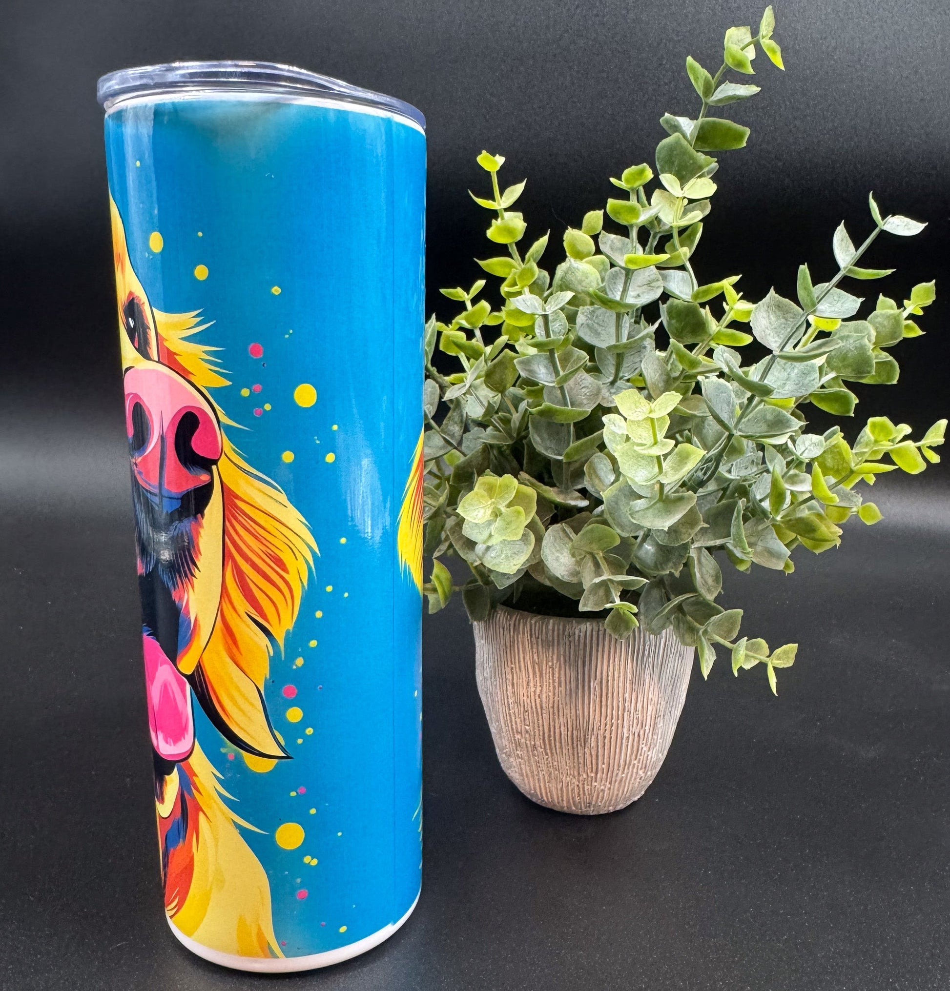 Bouteille isotherme avec chien labrador blond Boutique Poilue & Co.