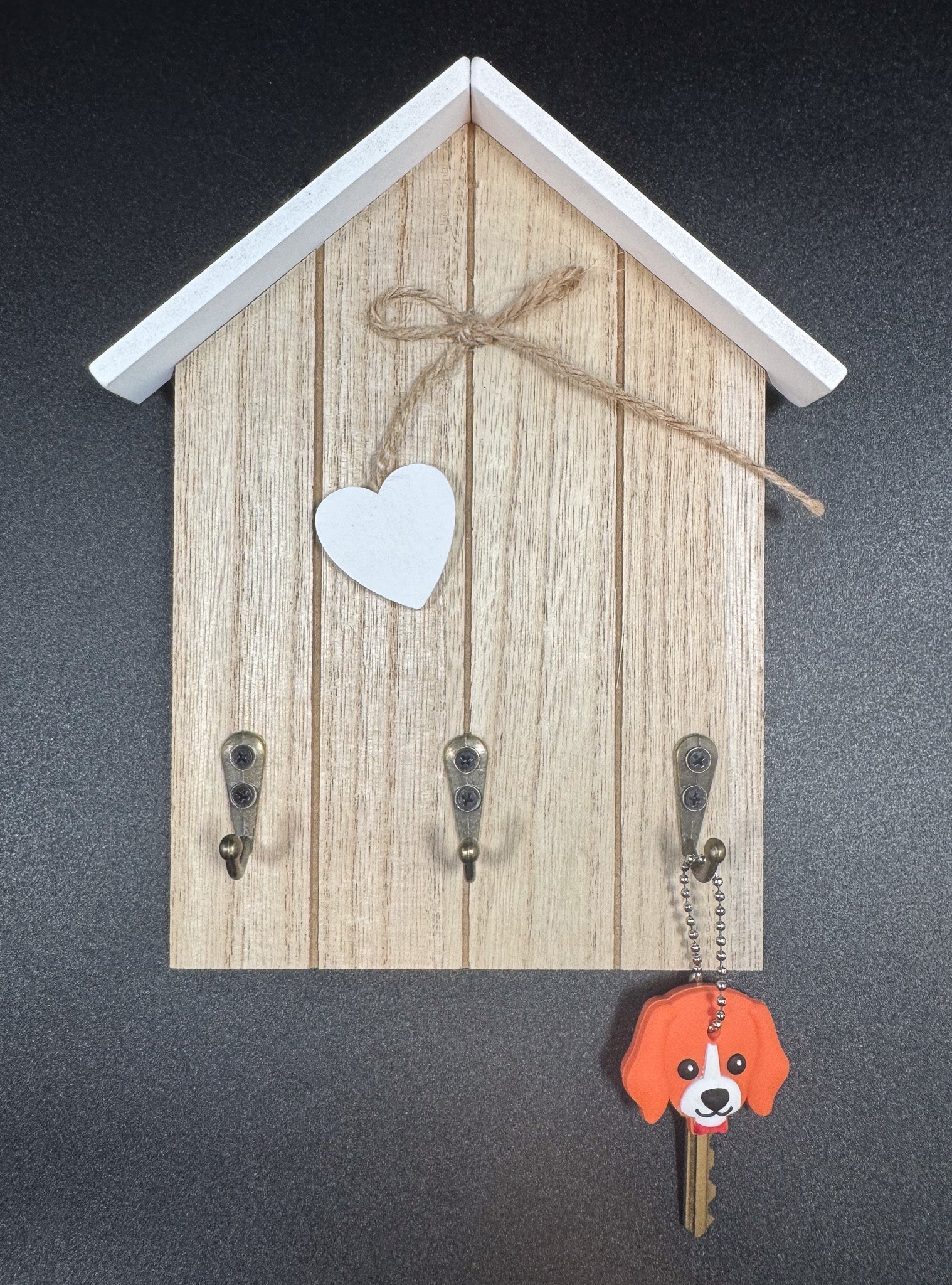 Cache-clé de chien orange Boutique Poilue & Co.